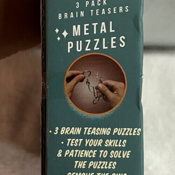 Game Parlor by Meridian Point metal puzzle teaser 3 pack brain new in box - Picture 2 of 2